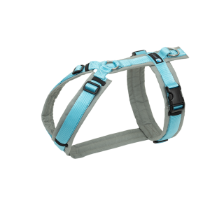 Anny.X Brustgeschirr FUN grau/eisblau