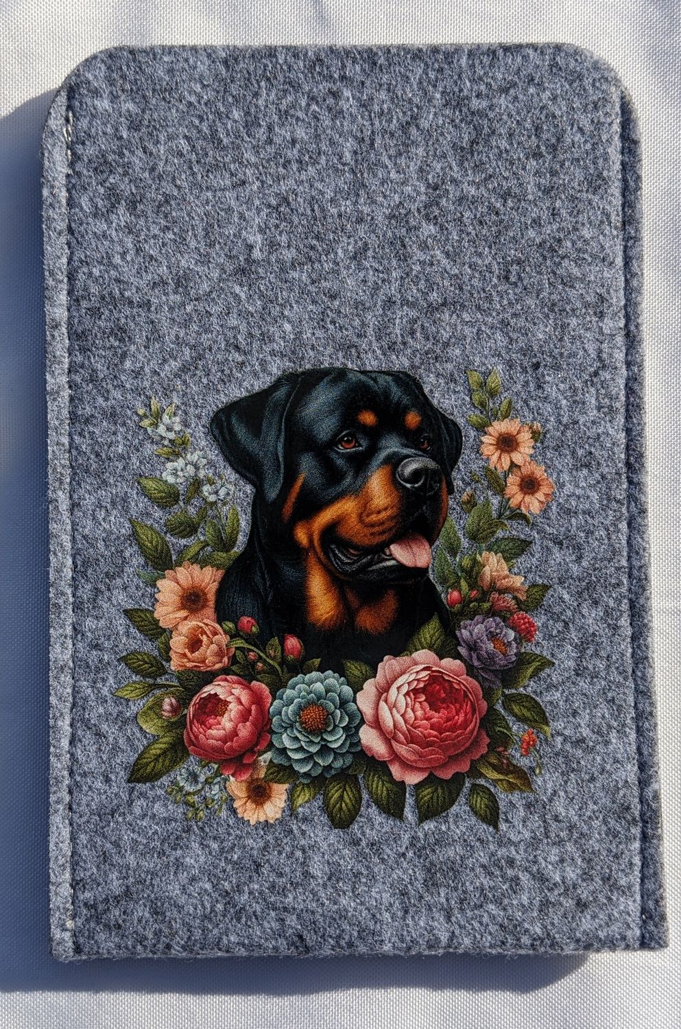 Impfpasshülle GRAU bedruckt