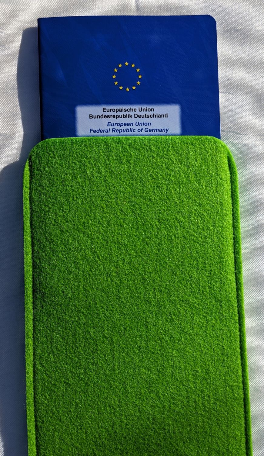 Impfpasshülle Apfelgrün unbedruckt