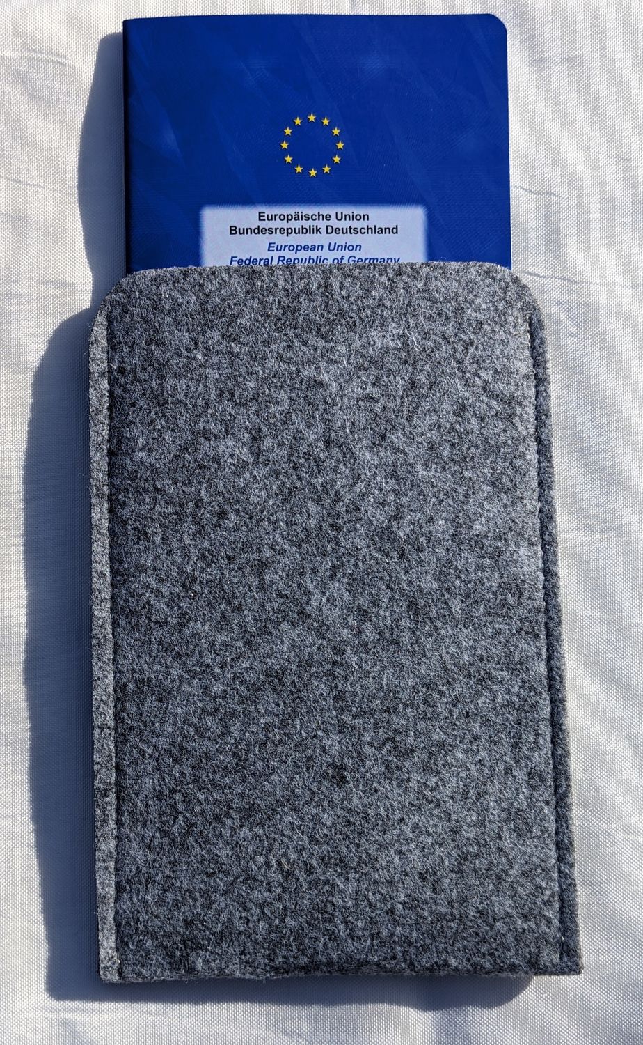 Impfpasshülle GRAU unbedruckt