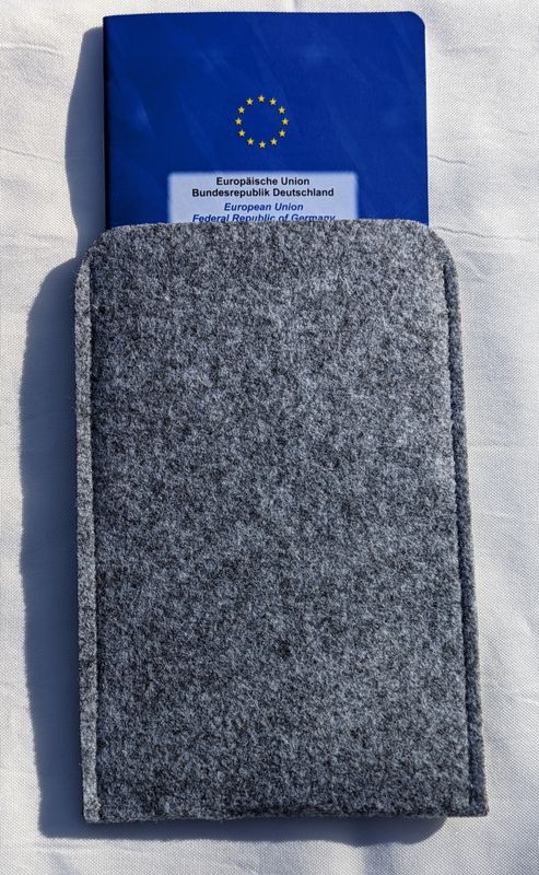 Impfpasshülle GRAU unbedruckt