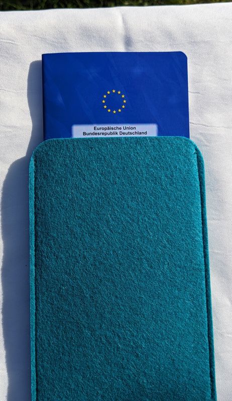 Impfpasshülle PETROL unbedruckt