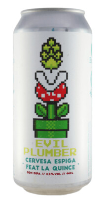ESPIGA EVIL PLUMBER FEAT. LA QUINCE - DDH DOUBLE IPA ESPIGA EVIL PLUMBER FEAT. LA QUINCE - DDH DOUBLE IPA