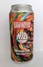 CERVEZA ARTESANA SANFRUTOS FEAT. NIB BREWING SATISFACTION - DH WEST COAST IPA - No Solo Birra