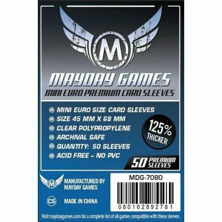 Fundas Mayday Mini Euro Premium (45x68mm) (50)