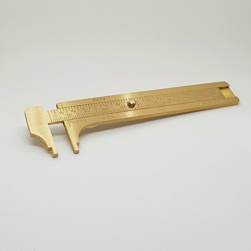 Messschieber Edelstahl goldfarben