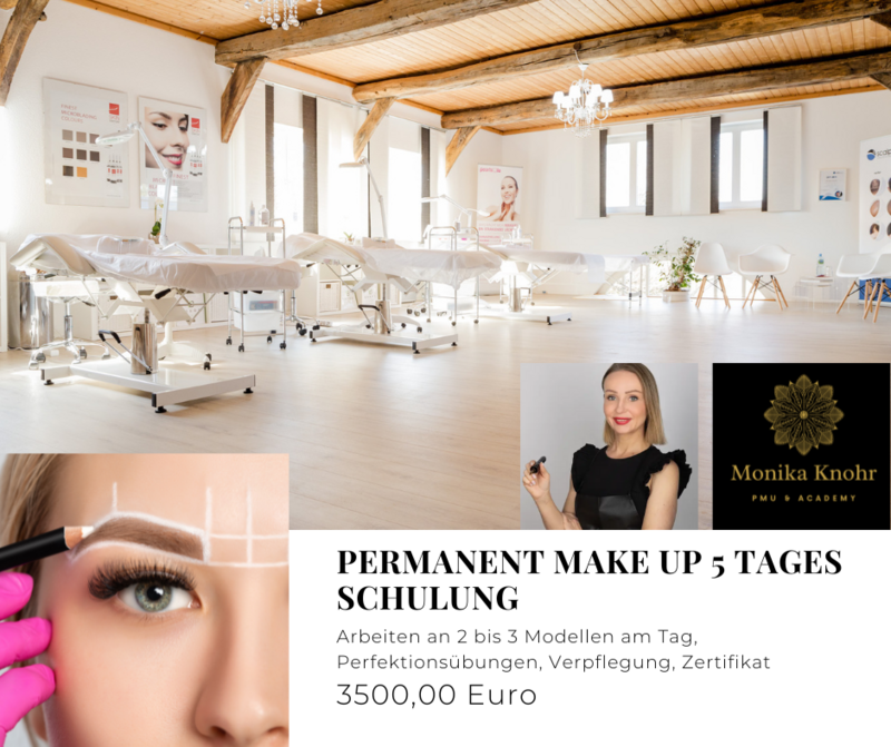 Permanent Make-up Ausbildung komplett - 5 Tage Schulung Permanent Make-up Ausbildung komplett - 5 Tage Schulung