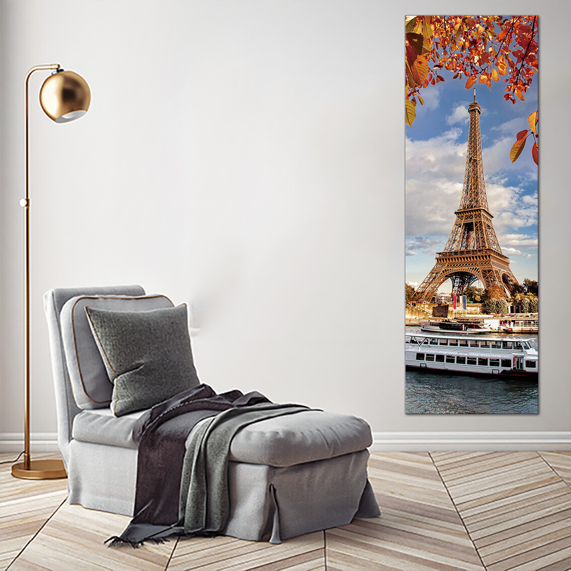 Eiffel Tower Paris - Modern Luxury Wall art Printed on Acrylic Glass - Frameless and Ready to Hang