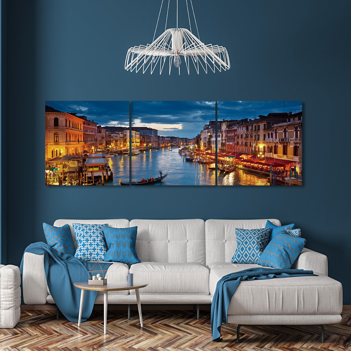 Venice Glowing at Dusk - Modern Luxury Wall art Printed on Acrylic Glass - Frameless and Ready to Hang
