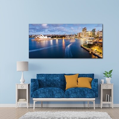 Sydney Circular Quay  - Modern Luxury Wall art Printed on Acrylic Glass - Frameless and Ready to Hang