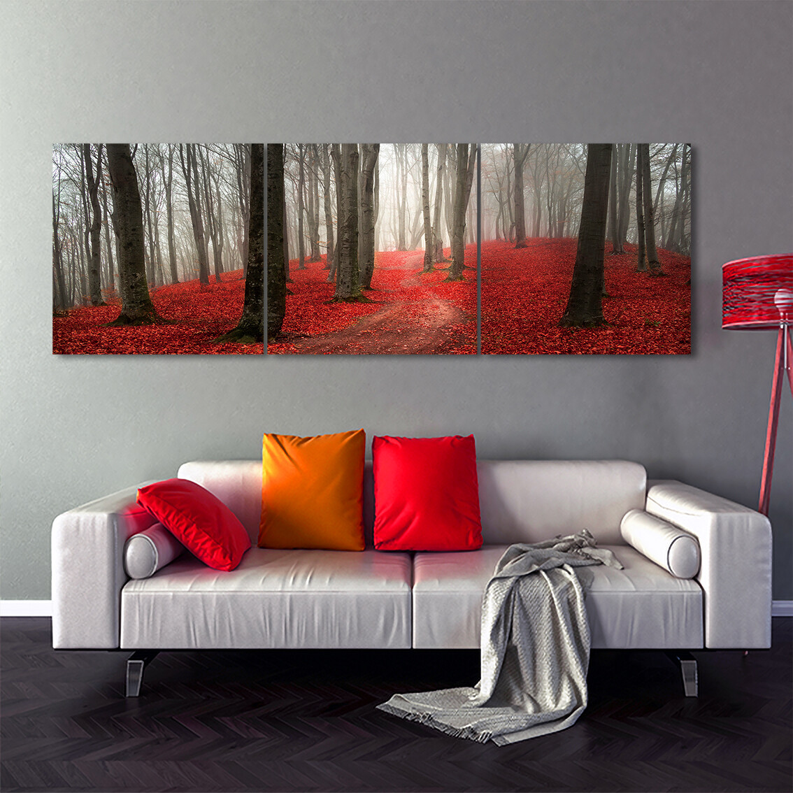 Enchanted Forest - Modern Luxury Wall art Printed on Acrylic Glass - Frameless and Ready to Hang