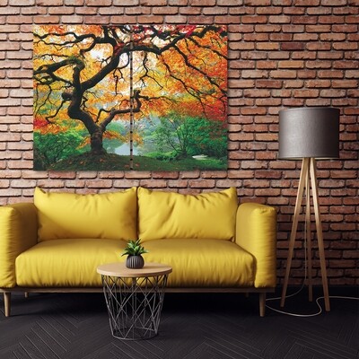 Japanese Maple Tree  - Modern Luxury Wall art Printed on Acrylic Glass - Frameless and Ready to Hang