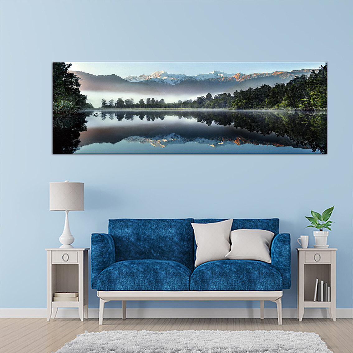 Mirror Lake - Modern Luxury Wall art Printed on Acrylic Glass - Frameless and Ready to Hang
