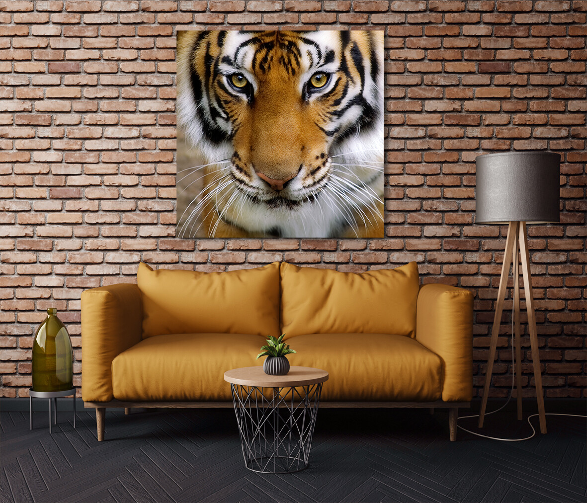 The Tiger - Modern Luxury Wall art Printed on Acrylic Glass - Frameless and Ready to Hang