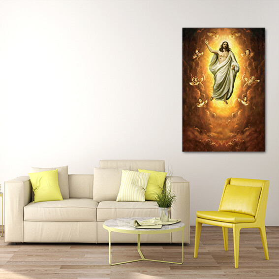 Jesus Christ Ressurection  - Modern Luxury Wall art Printed on Acrylic Glass - Frameless and Ready to Hang