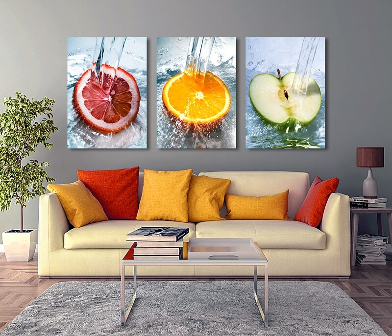 Fresh Fruits - Modern Luxury Wall art Printed on Acrylic Glass - Frameless and Ready to Hang