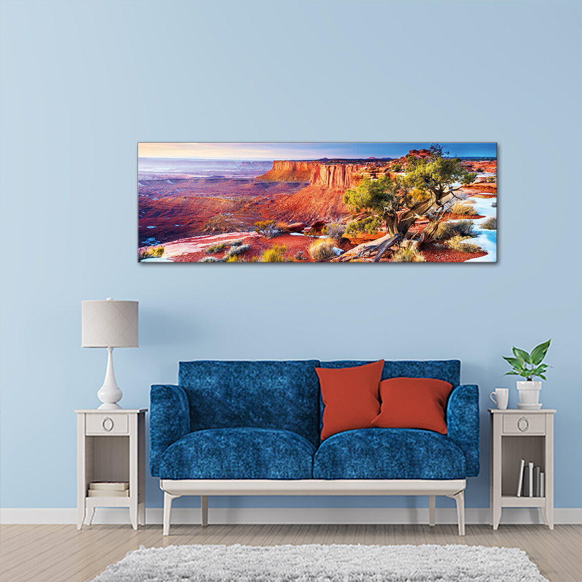 Canyonlands Utah - Modern Luxury Wall art Printed on Acrylic Glass - Frameless and Ready to Hang