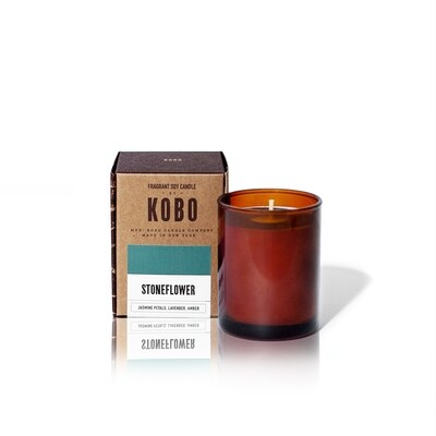 Свеча KOBO Candles STONEFLOWER Каменный цветок, малая