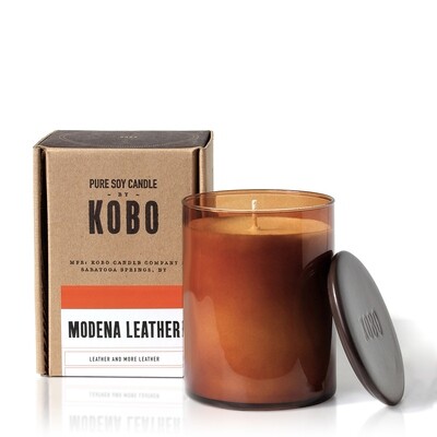 Свеча KOBO Candles MODENA LEATHER Кожа Модена