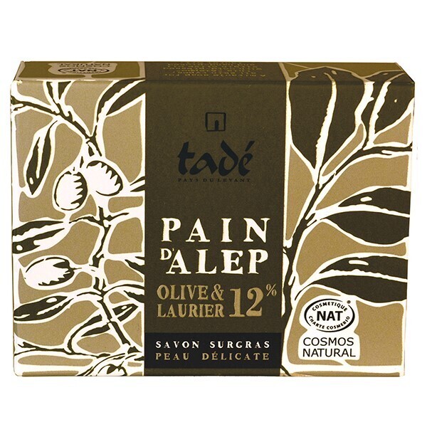 Алеппское мыло с лавровым маслом 12% PAIN D'ALEP COSMOS NAT, 100г