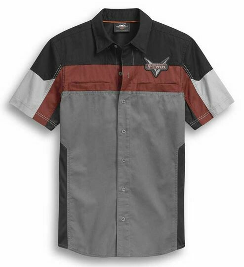 SHIRT-WOVEN, COLORBLOCK