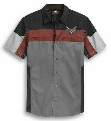 SHIRT-WOVEN, COLORBLOCK