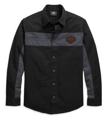 SHIRT-WOVEN,COLORBLOCK