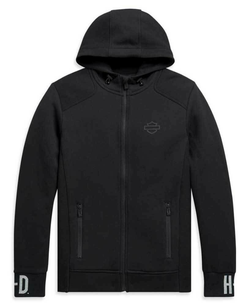 HOODIE-KNIT,BLACK
