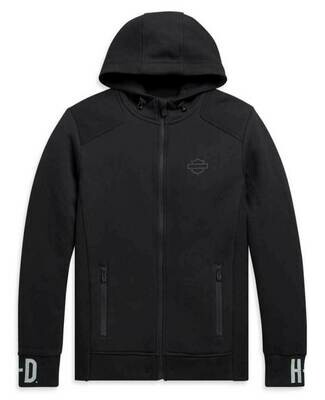 HOODIE-KNIT,BLACK