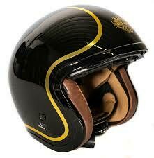 HELMET-BOUGIE,3/4,ECE(M06)GLOSS BLACK
