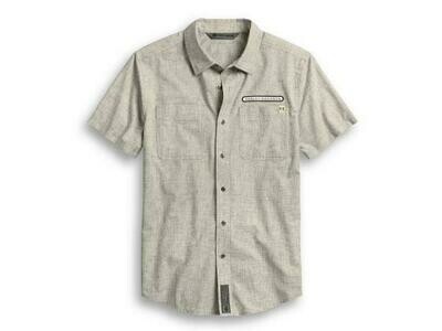 SHIRT-WOVEN,GREY