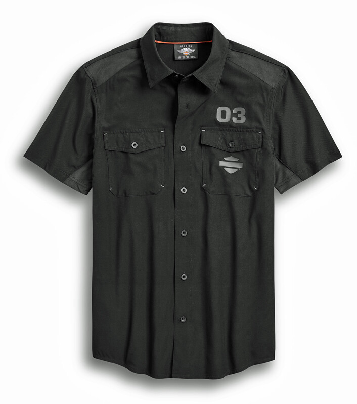 SHIRT-WOVEN,BLACK
