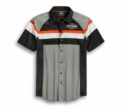 SHIRT-WOVEN,COLORBLOCK