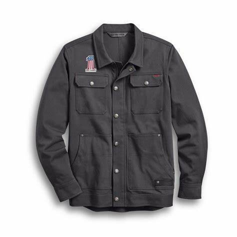 JACKET-WOVEN,GREY