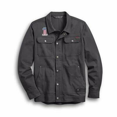 JACKET-WOVEN,GREY