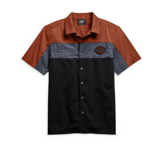 SHIRT-WOVEN,COLORBLOCK