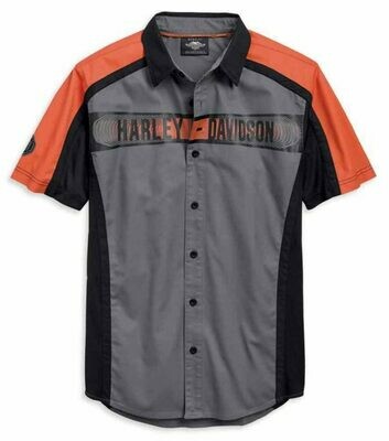 SHIRT-PERFORMANCE,S/S,WVN,CLRB