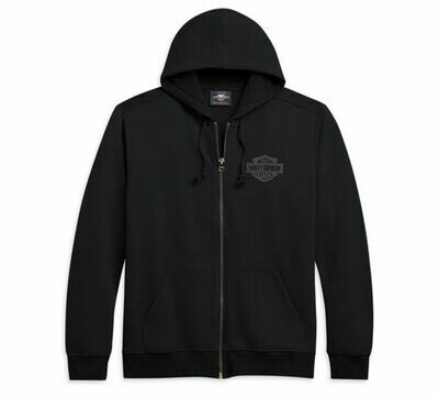 HOODIE-KNIT,BLACK