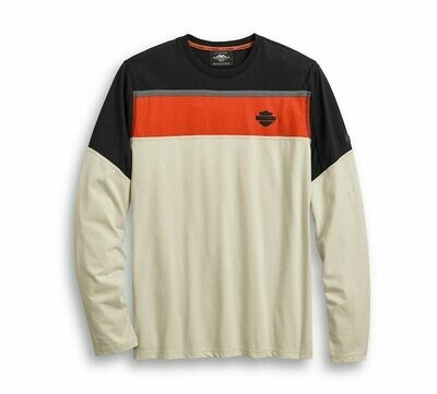 TEE-PERFORM MESH ACCENT,L/S,KN