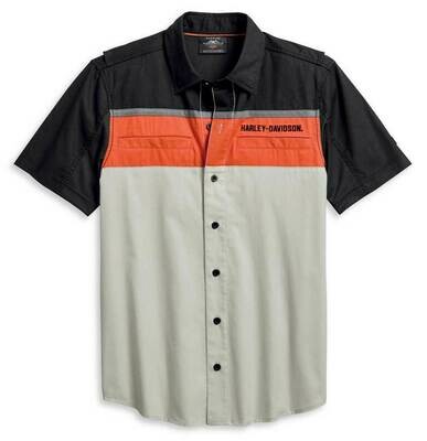 SHIRT-PERFORM,VENTED,S/S,WVN,C