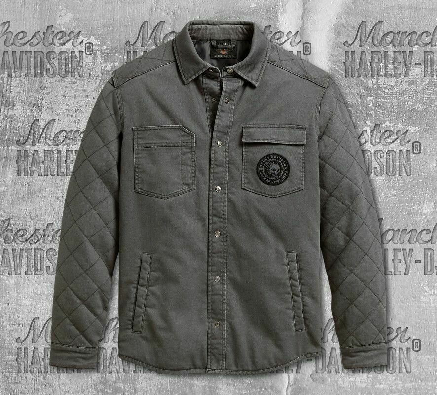 SHIRTJACKET-DIAMOND QUILTED,WVN,GRY