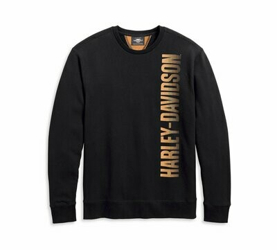 SWEATSHIRT-OFFSET LOGO,L/S,KNT,BLK