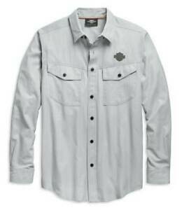 SHIRT-PERFORMANCE,L/S,WVN,GRY
