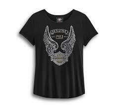 Women&#39;s Embellished Metallic Print Tee