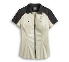 Women&#39;s Colorblock Zip-Front Shirt