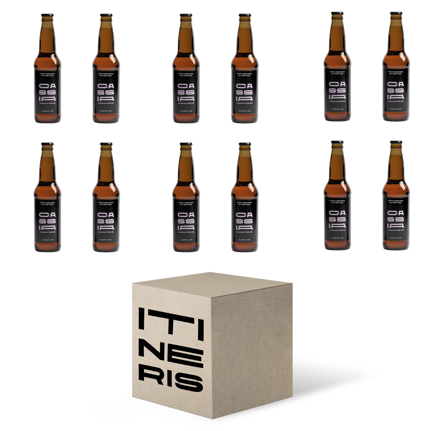 BOX ITINERIS CASSIA 12 bottiglie da 330 ml