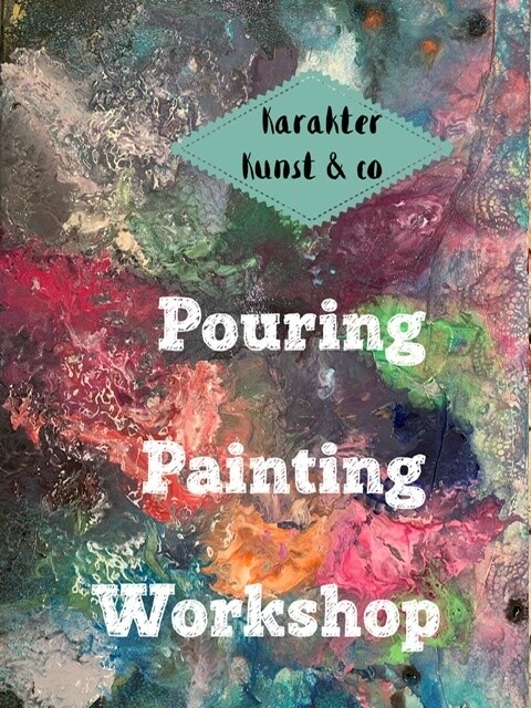 Workshop Pouring painting  2 uur  2 personen