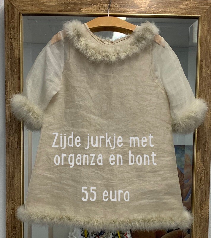 Zijde Jurkje zandkleur