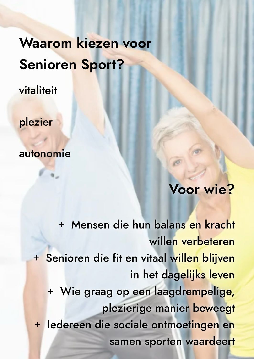 Sport en spel 50+ op maandag Sport en spel 50+ op maandag