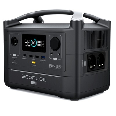 EcoFlow RIVER MAX Powerstation 576 Wh - Versandkostenfrei EcoFlow RIVER MAX Powerstation 576 Wh - Versandkostenfrei
